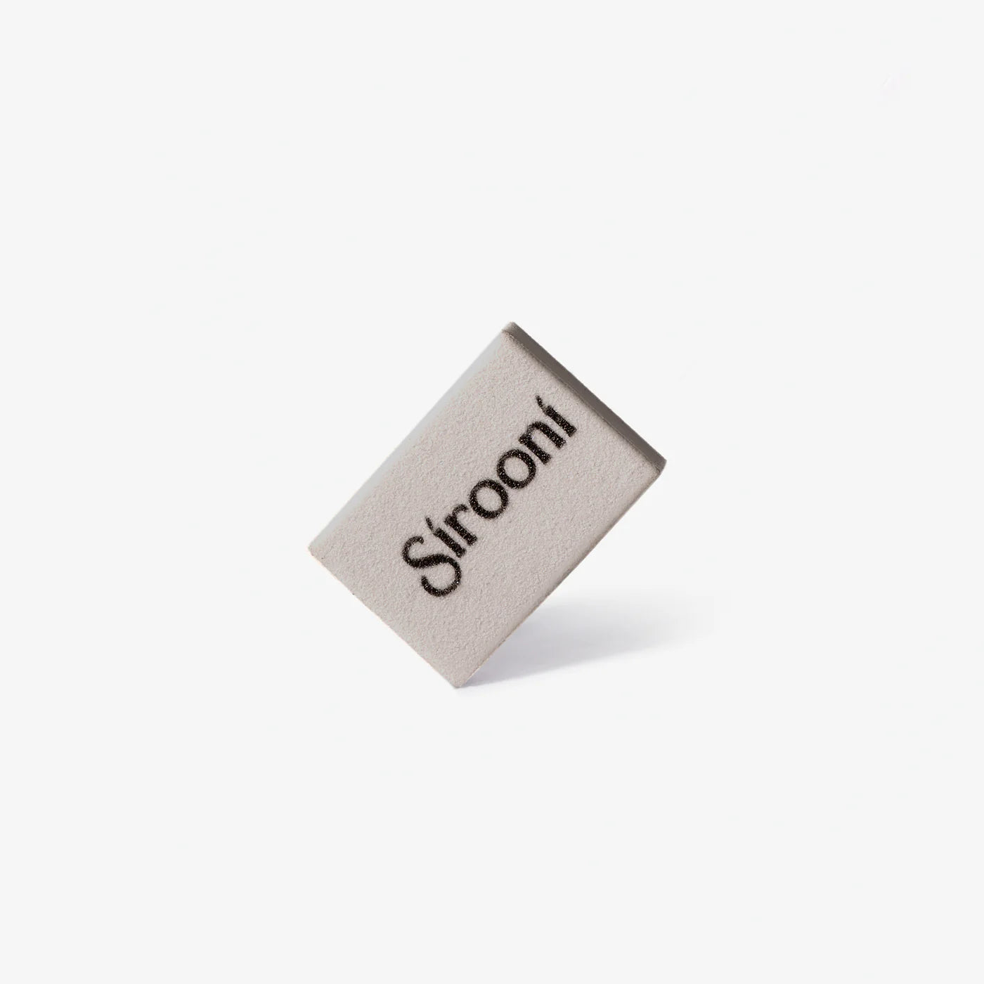 Set of 100 Sirooni professional nail buffers, rectangular mini grey grit 100/180, for smoothing and shaping nails.