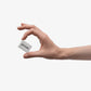 Sirooni Professional mini rectangle nail buffer with 100/180 grit, grey color, shown in close-up on a white background.