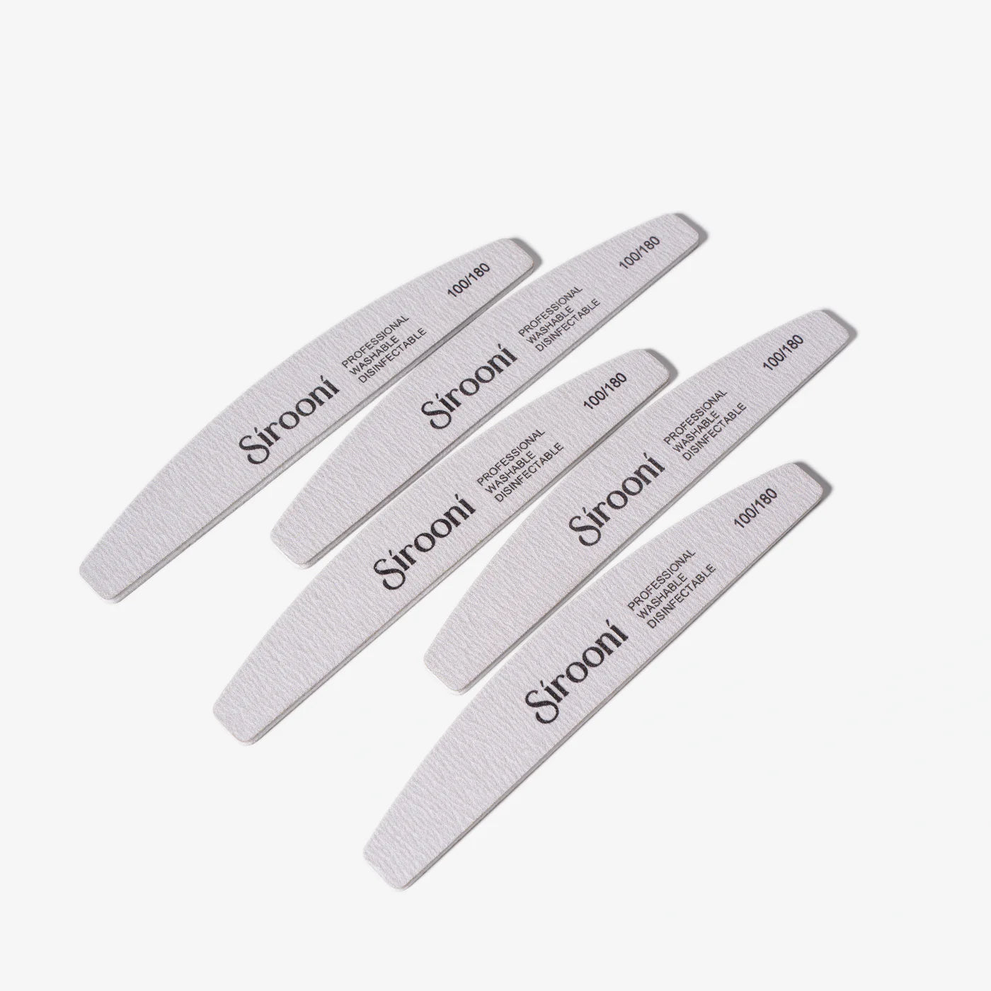 Sirooni Nail File Zebra 25PCS 100/180  180/240 GRIT - Universal Nail Supplies