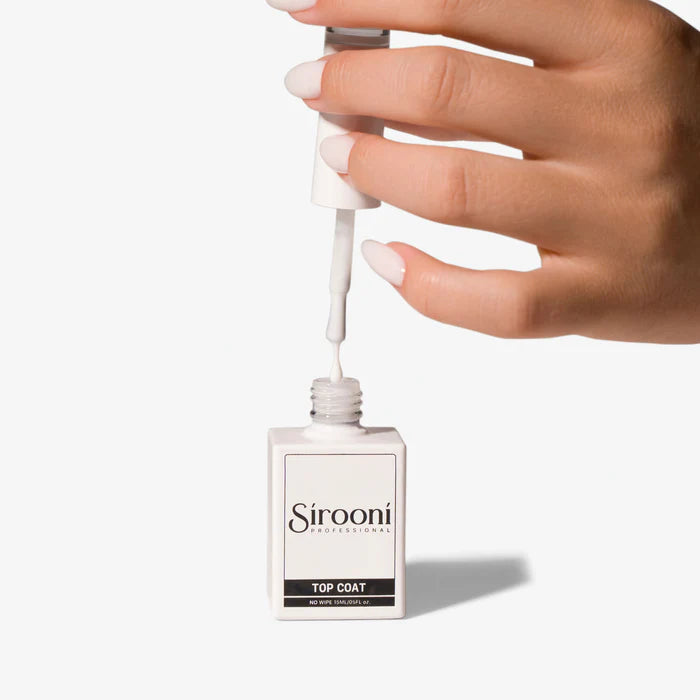 Sirooni Top Coat - Milky White 15ml T001 - Universal Nail Supplies