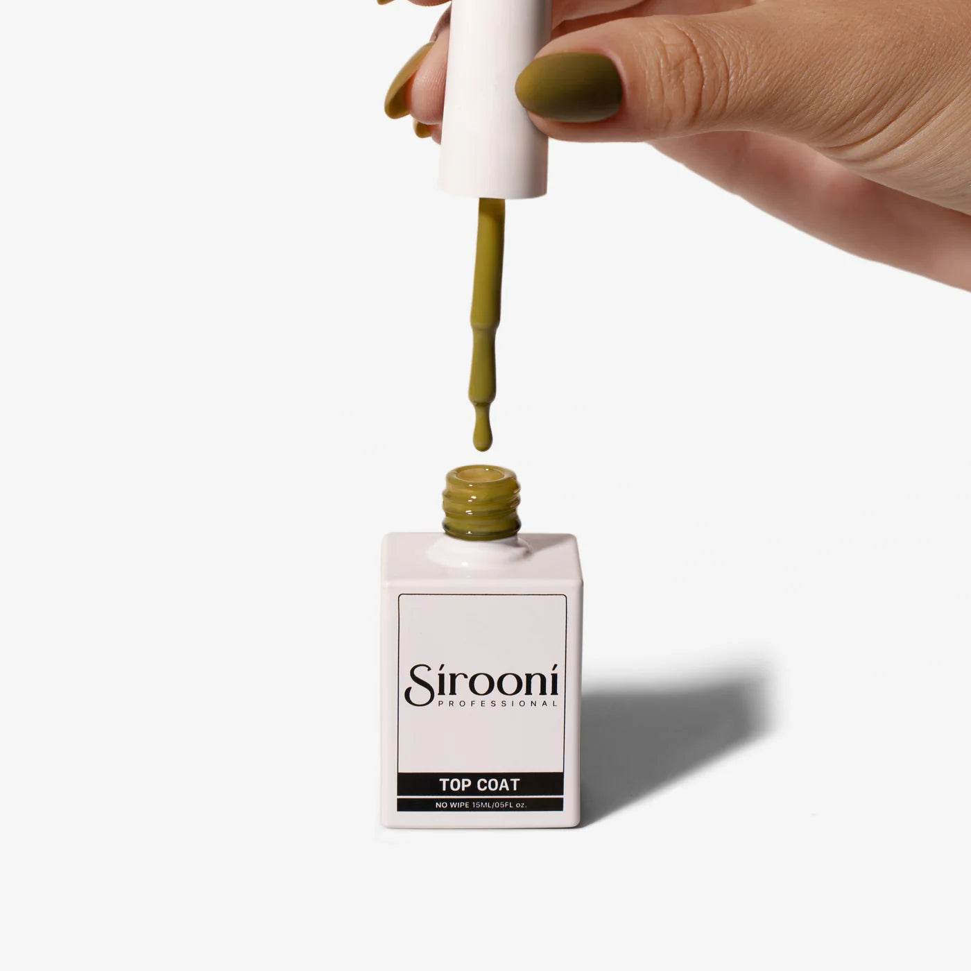 Sirooni Top Coat - Olive 15ml T012 - Universal Nail Supplies