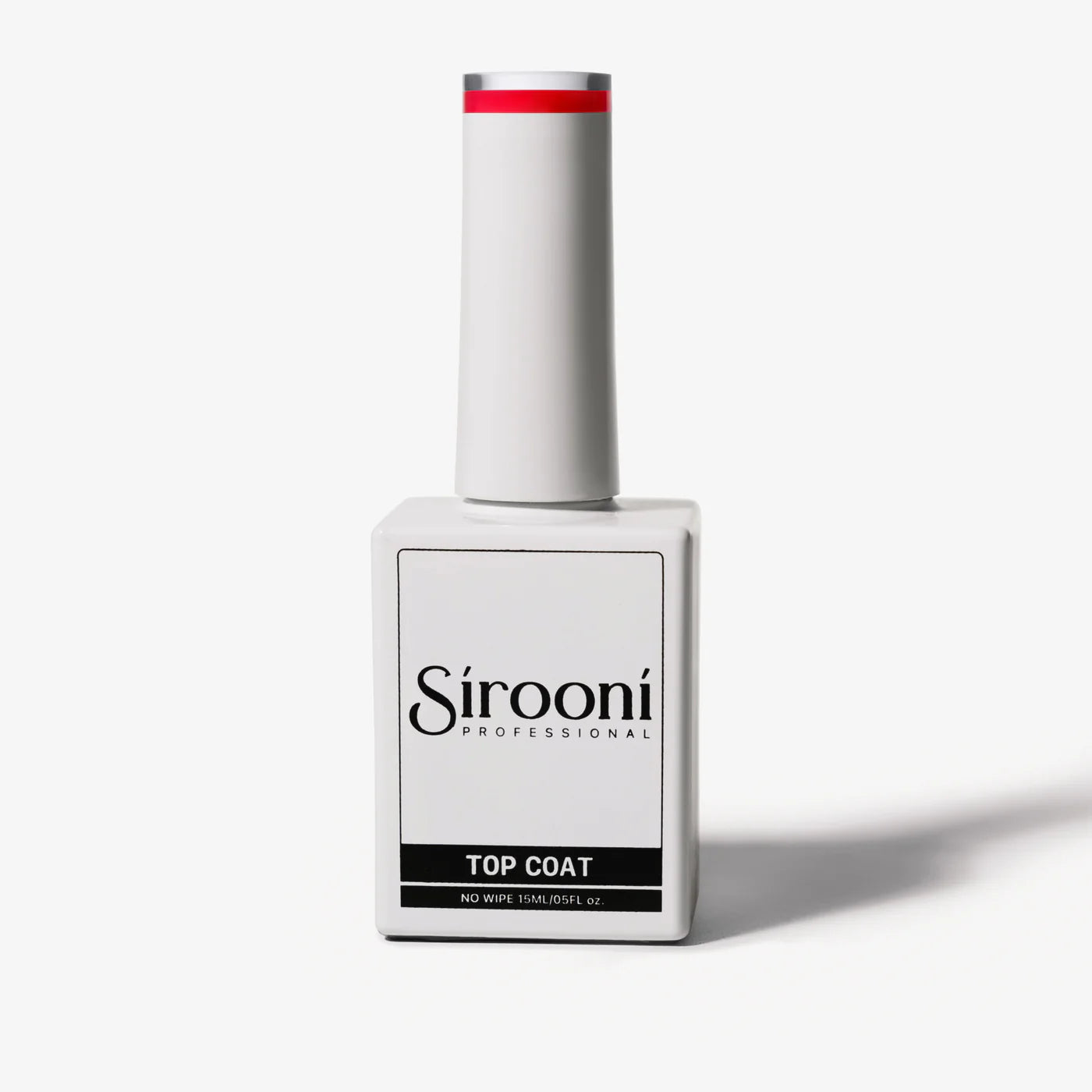Sirooni Top Coat - Red 15ml T015 - Universal Nail Supplies