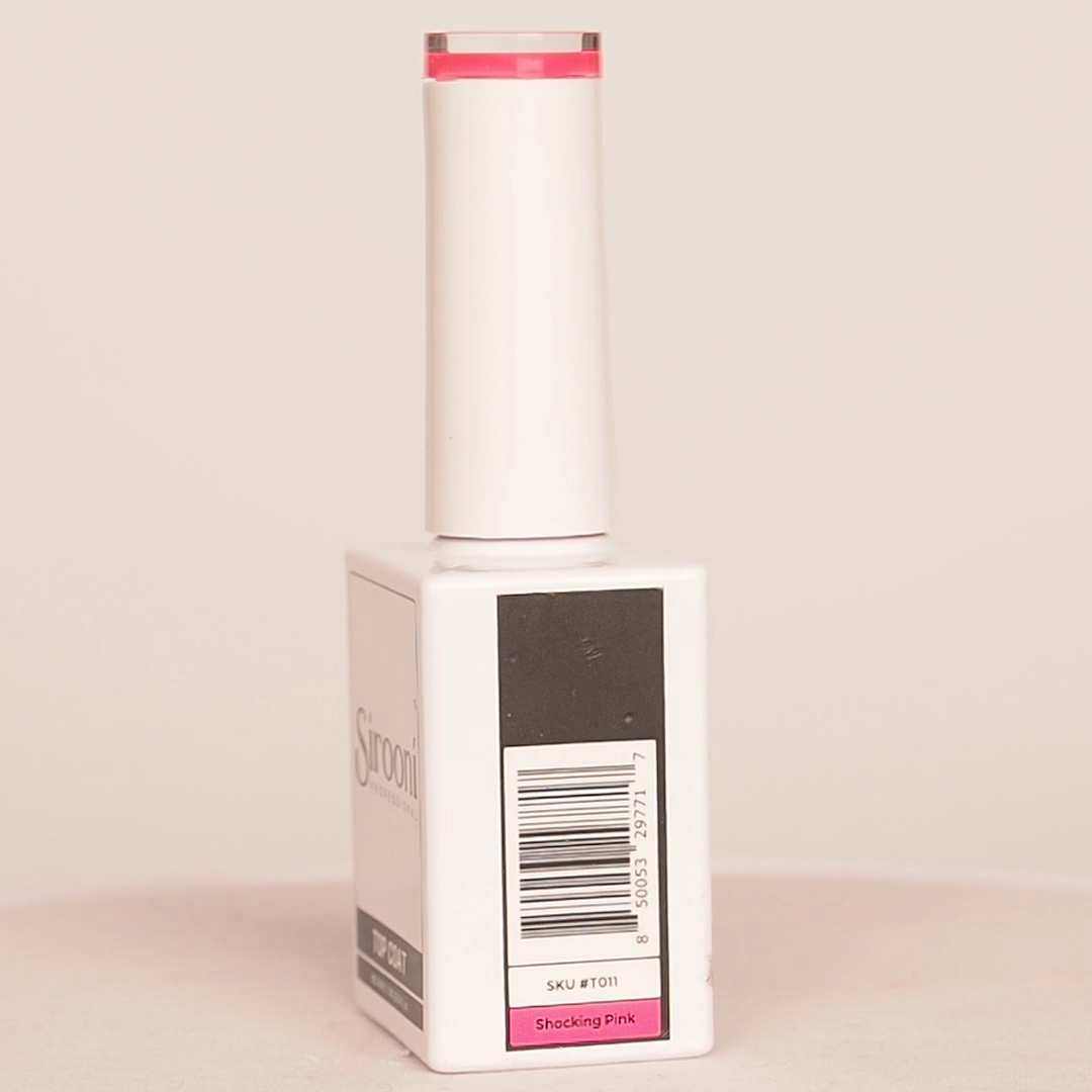 Sirooni Top Coat - Shocking Pink 15ml T011 - Universal Nail Supplies