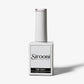Sirooni Professional Top Coat in Simple Grey 15ml bottle, smooth glossy finish, perfect for nail protection and shine.
