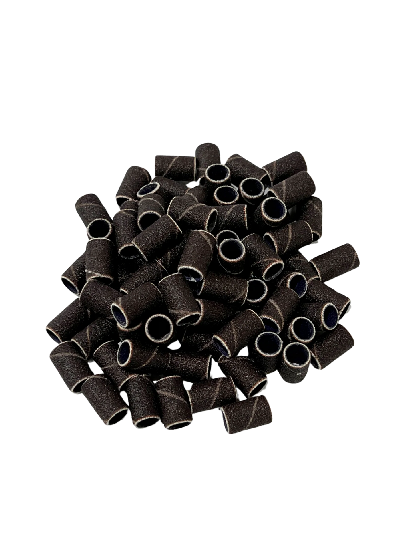 UNS Sofibands™ Brown Sanding Bands for nail tools, close-up view showing textured abrasive surface for nail shaping and buffing