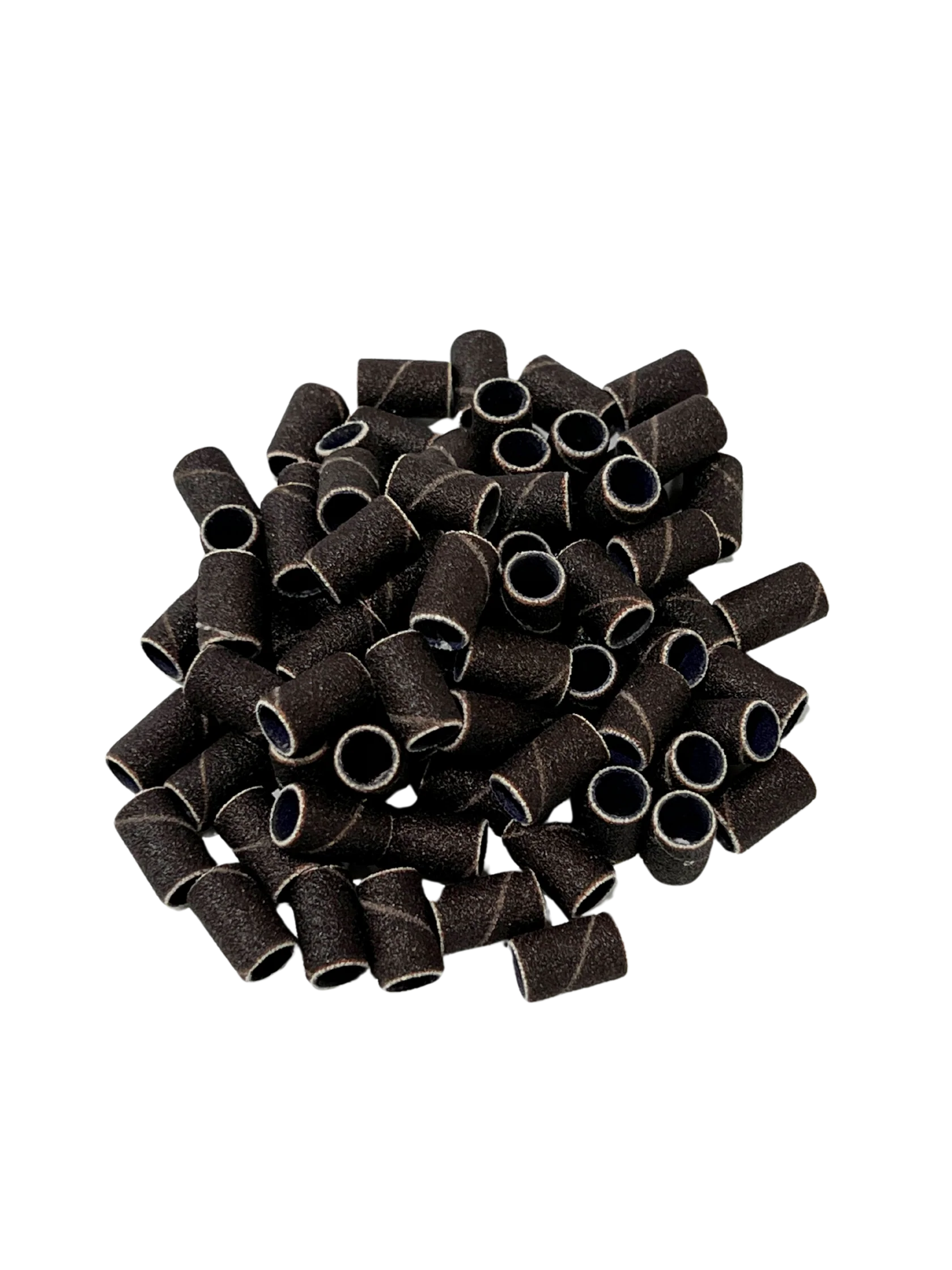 UNS Sofibands™ Brown Sanding Bands for nail tools, close-up view showing textured abrasive surface for nail shaping and buffing