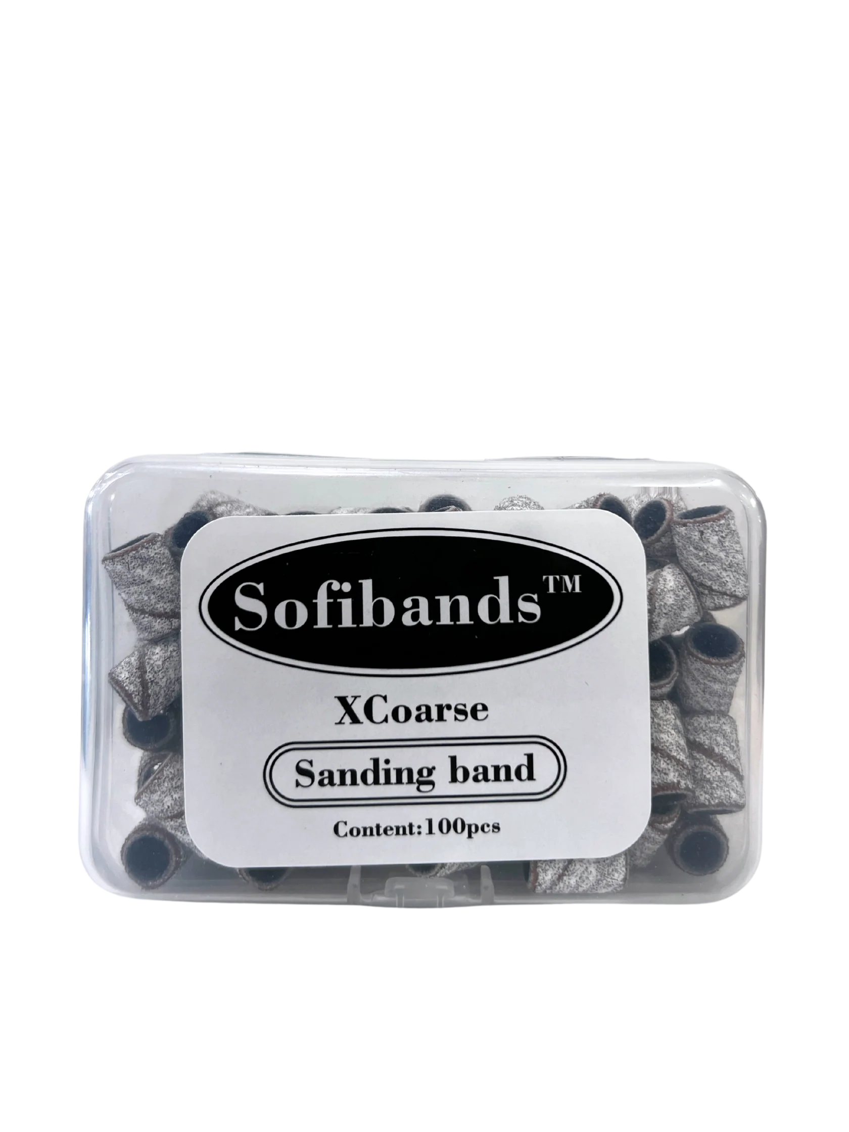 UNS Sofibands™ Zebra Nail Sanding Bands for nail tools, featuring zebra pattern and durable design for nail shaping and polishing.