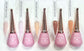 Sofi Glaze Sheer Pink Gel Polish from shades 11 to 15, featuring a smooth, glossy finish and free from Hema and Tpo chemicals.