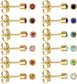 Studex 12 Pairs Stud Earrings Cubic Zirconia - Universal Nail Supplies