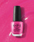 OPI Nail Polish Telenovela Me About It #M91 in vibrant coral-orange shade, smooth glossy finish, bottle with brand logo visible.