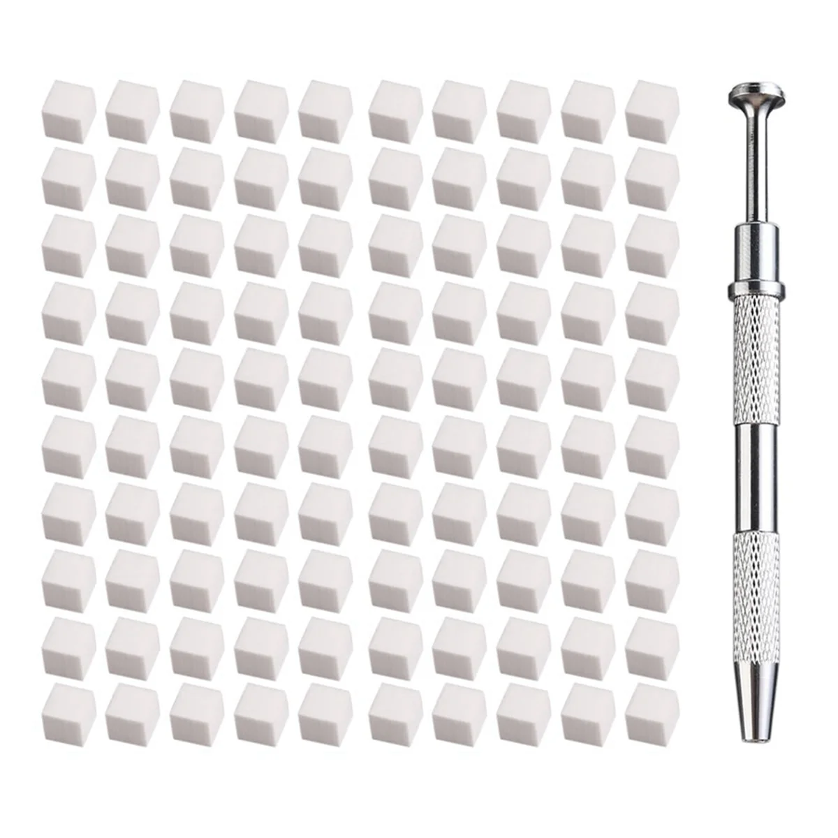 UNS 100Pcs Nail Art Soft Sponge Stamp Tools - Universal Nail Supplies