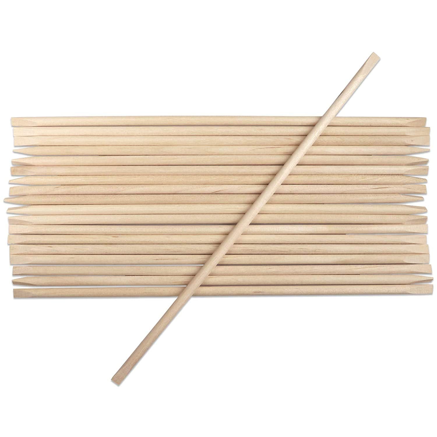 UNS 50pcs nail art cuticle wood sticks and pusher tools, natural wood finish, ideal for manicures and cuticle care.