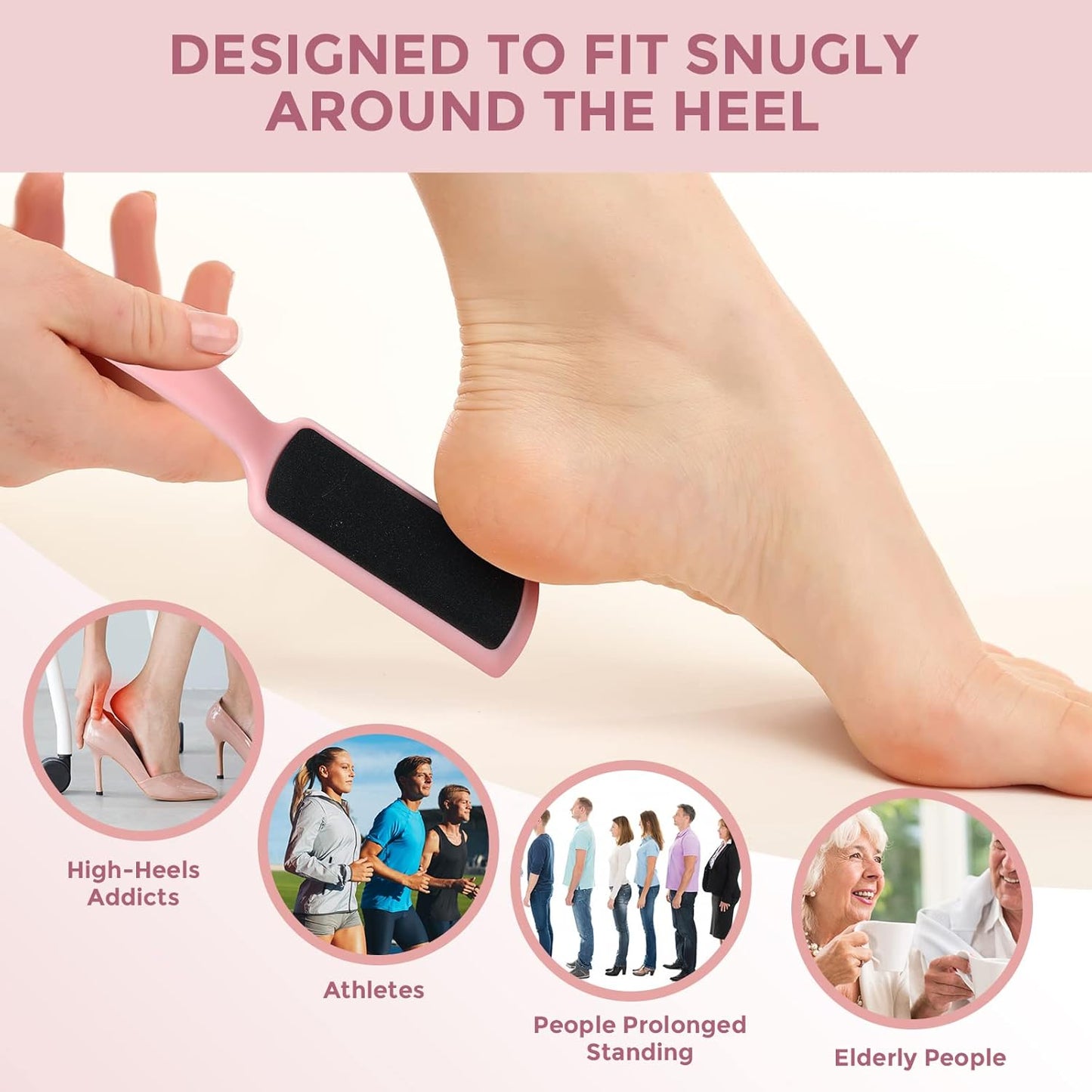 UNS Double Sided Callus Heel Foot Scraper 2pcs. - Universal Nail Supplies