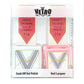 Vetro Goldline gel nail polish and matching lacquer in Don't Have A Tao Man #714, with gold-toned finish and sleek bottle design