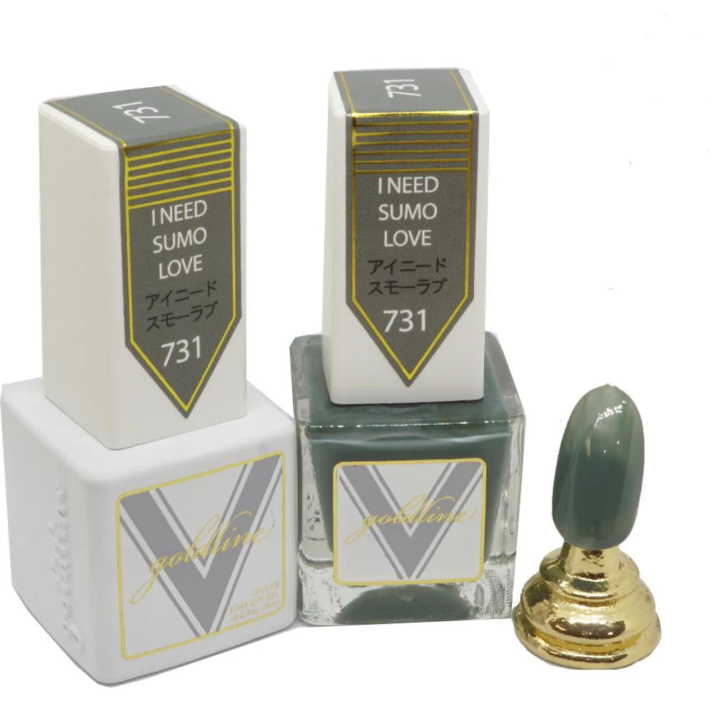 Vetro Goldline Gel + Matching Lacquer - I Need Sumo Love #731 - Universal Nail Supplies