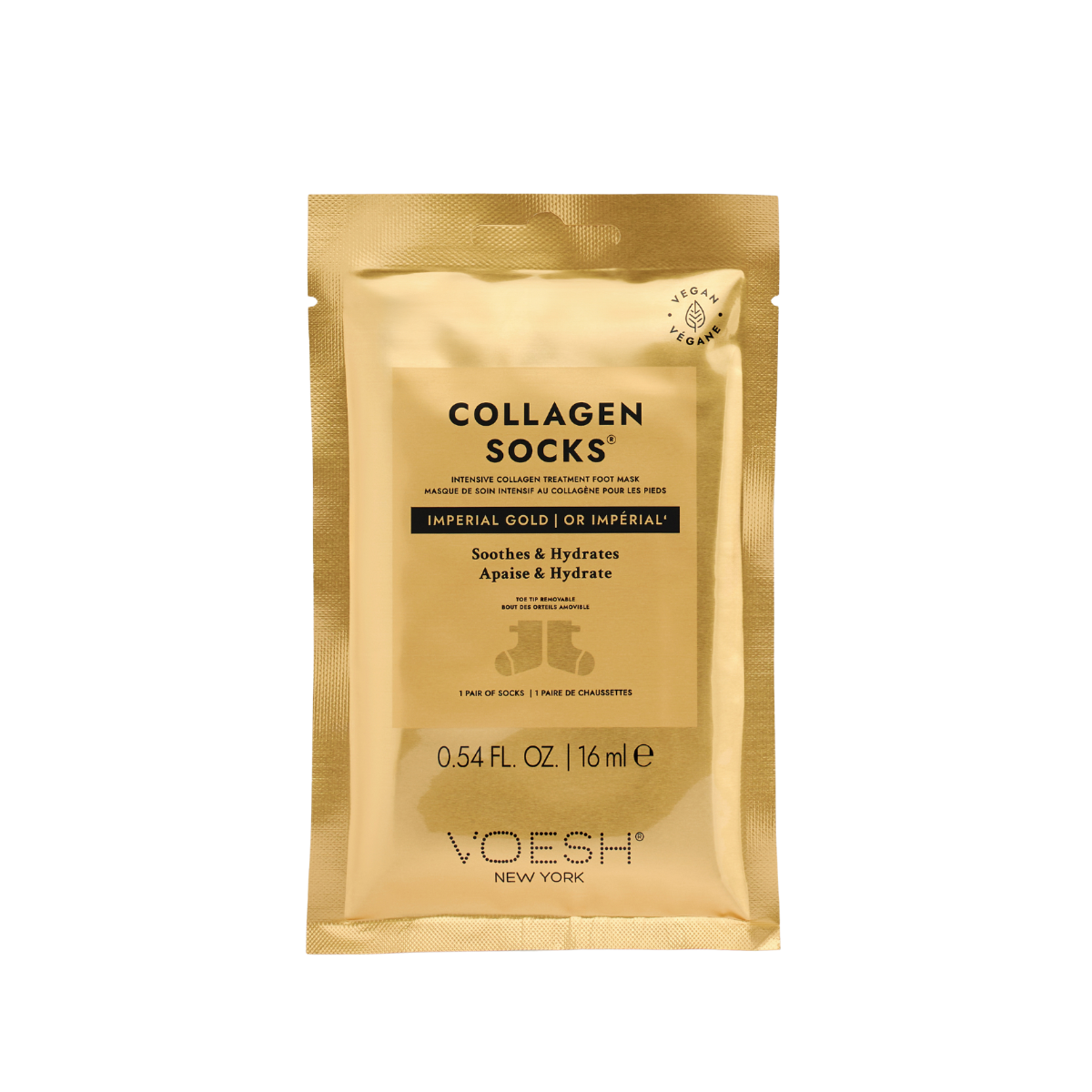 Voesh - Collagen Socks Imperial Gold - Universal Nail Supplies