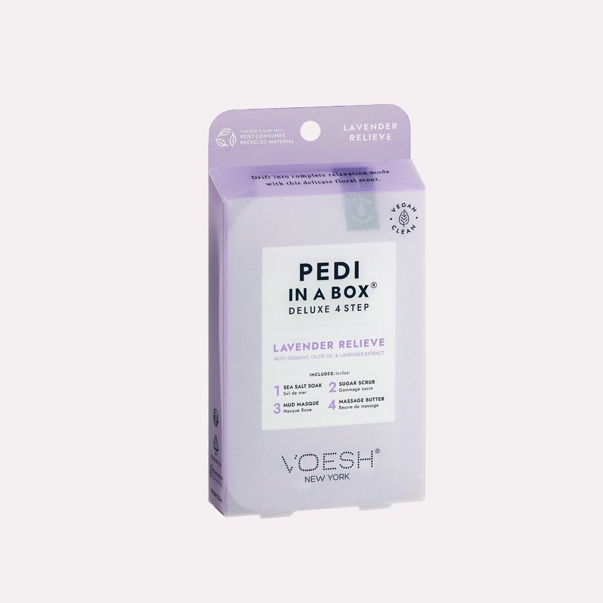 Voesh - Pedi In A Box Lavender Relieve 4 Step - Universal Nail Supplies