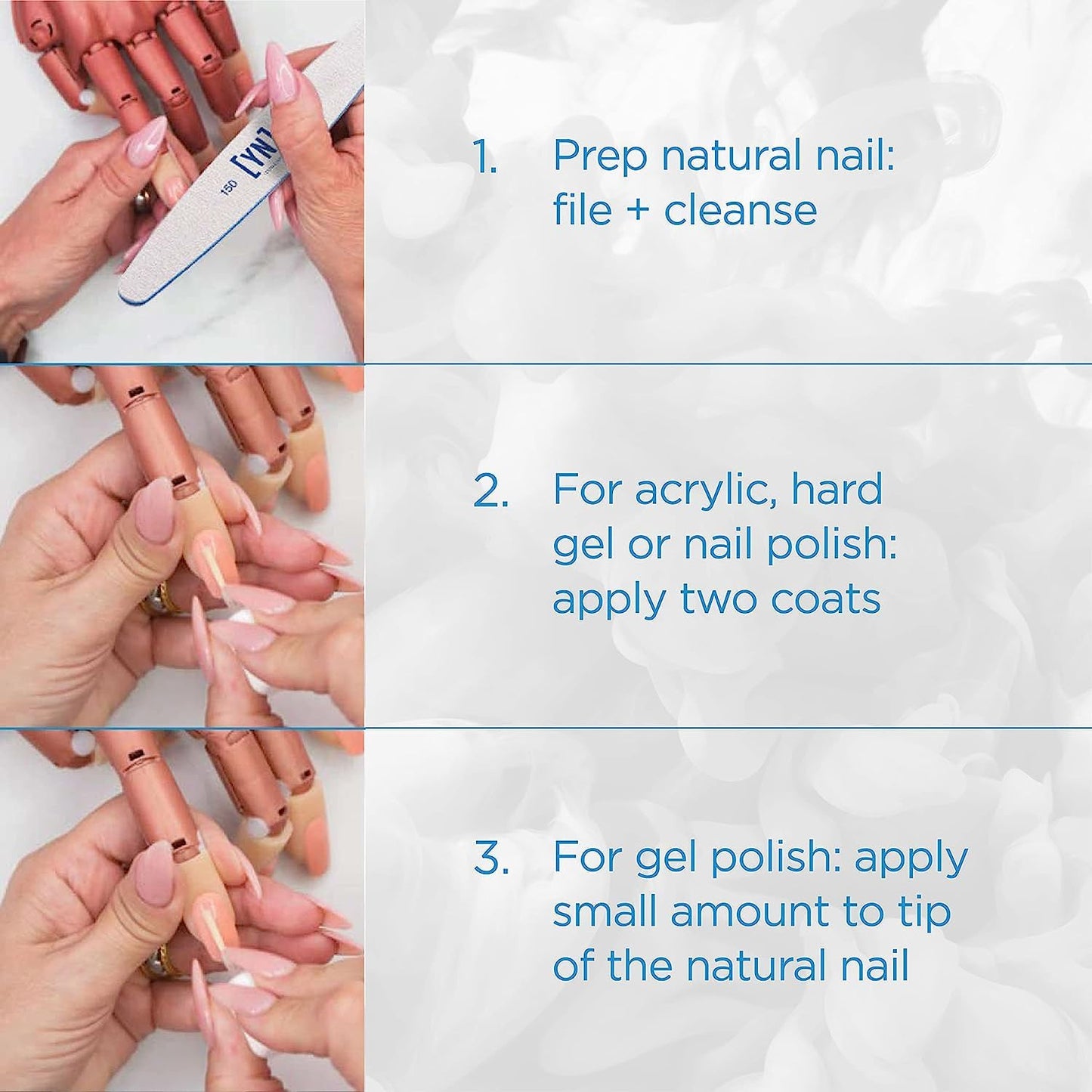 Young Nails Protein Bond nail primer bottle, 0.5 oz (15mL), with clear label and black cap, used for strengthening nail applications.