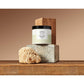 CND Pro Skincare exfoliating sea salt scrub in a jar, showing the textured salt formula and product label.
